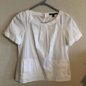 White Cotton Brooks Brothers Top